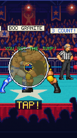 The lock-up: tap when the ring closes